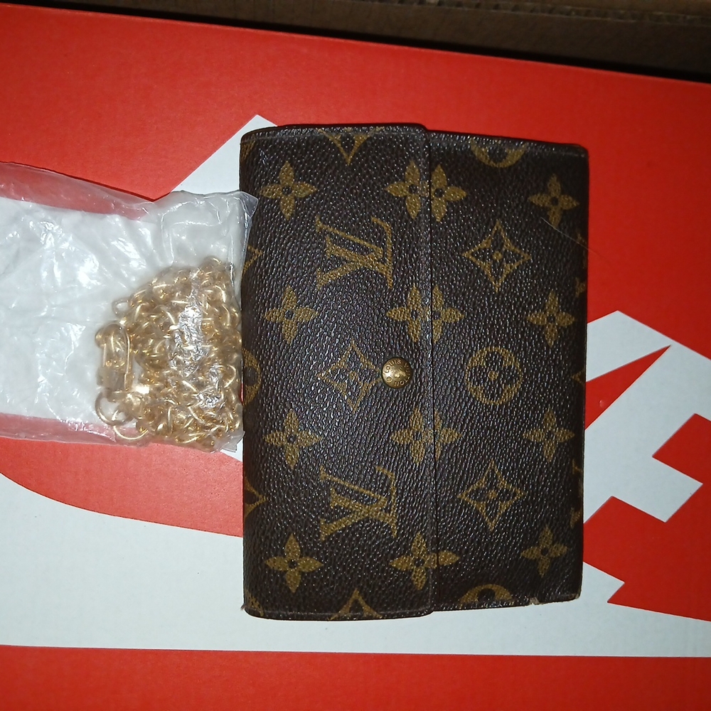 Louis Vuitton Brown and Gold Monogram Wallet